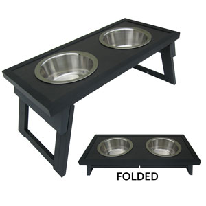 Picture of Dogipot 1704-S Small Adjustable Double Dinner Esspresso