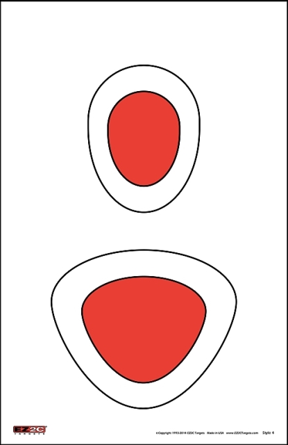 EZ2C004 Targets Style 4- Pack - 25