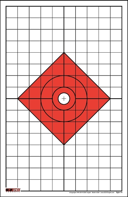 EZ2C014 Targets Style 14- Pack - 25
