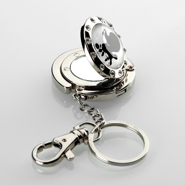 YMH Yorkie Mirror Purse Hanger Keychain