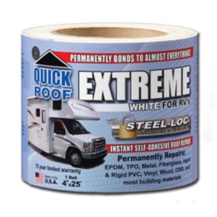 Quick Roof Extreme Repair Tape, Bright White, 4 x 25 | Camping World