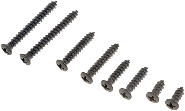 Dorman 2407 Trim Screw Assortment - Black