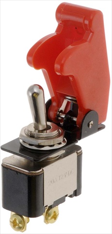 84815 Electrical Switches Toggle, Racing Style Kill Switch Red Cover