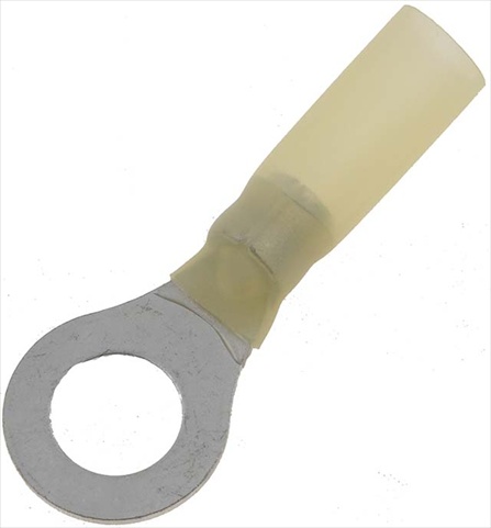 85205 12 10 Gauge Ring Water Proof Terminal, 5 16 In., Yellow