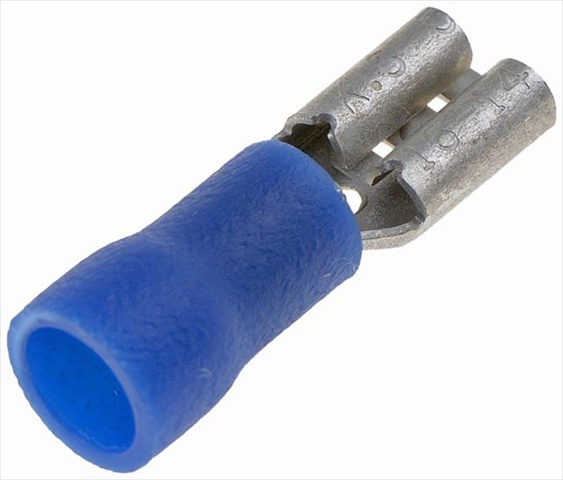 Picture of Dorman 85483 16 14 Gauge Female Double Bullet Connector- 0.19 In.- Blue