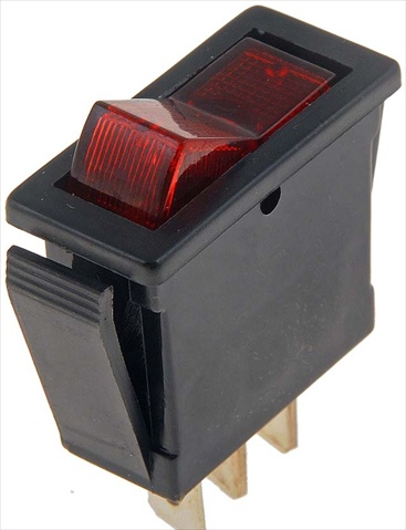 85920 Electrical Switches Rectangular Style Rocker Red Glow