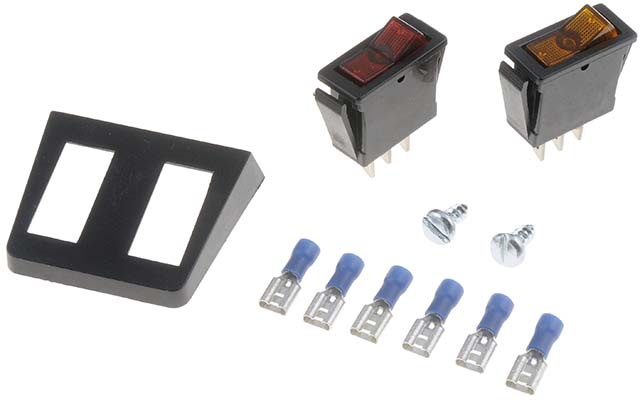 86921 Multiple Rocker Kit Two Switches Red And Amber