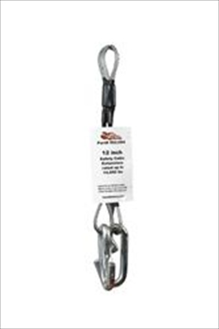 9523064 Trailer Safety Cable Kit- 12 In. - Black - 12 in.