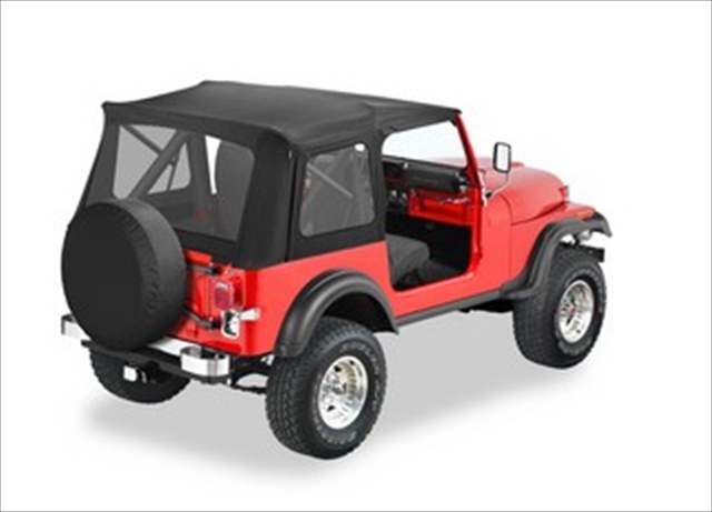 Supertop Classic Squareback Soft Tops For Jeep 1976-1986 CJ7 Clear