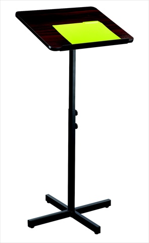 8922MH Adjustable Speaker Podium Stand - Mahogany