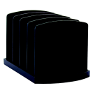 2200 Series Standard Sorter With Clip Compartment - Black