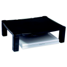 Adjustable Monitor Stand - Black - 17 x 13.25 in. - Height Adjustable - Eco-Friendly
