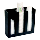 Picture of Vertiflex 1122671 3-High Columns Cup And Lid Holder, Black