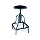 Adjustable Height Workspace Stool - Black
