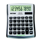 Picture of Victor 1274624 10-Digit Dual Power Mini Desktop Display Calculator&#44; White & Blue