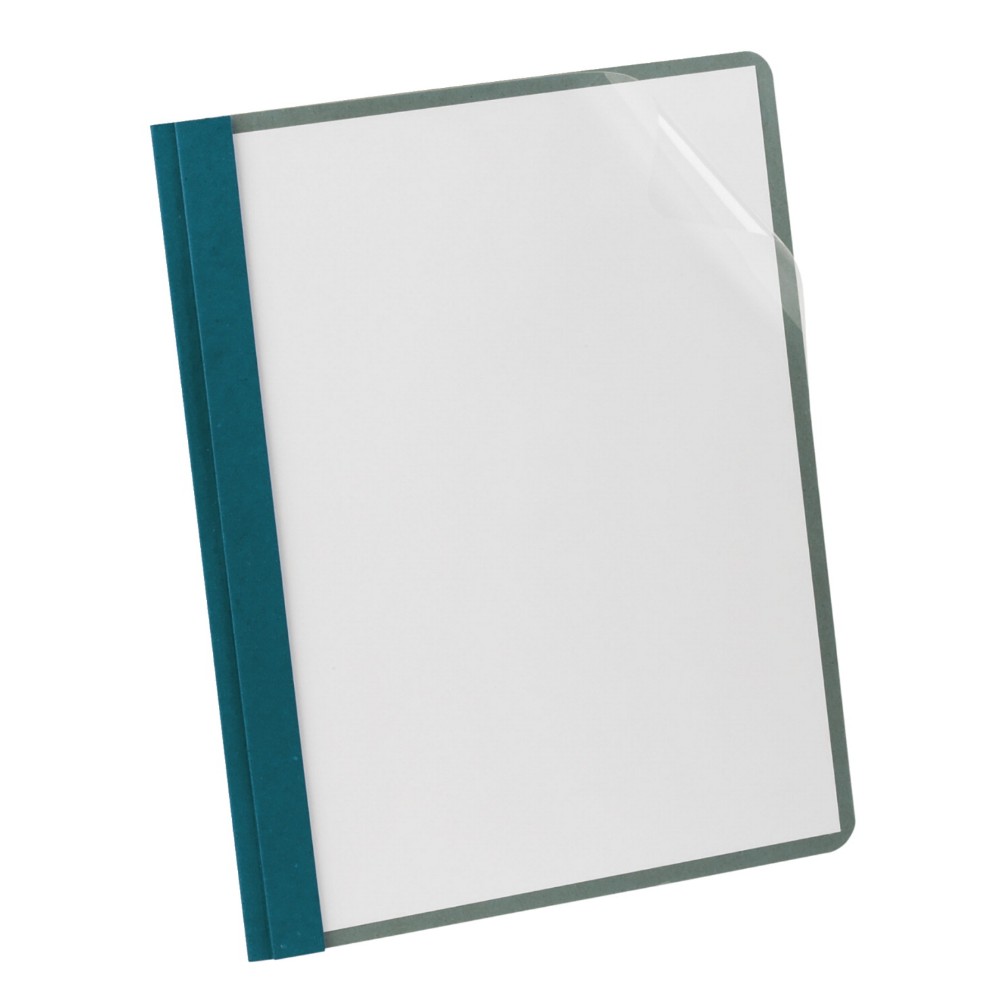 Picture of Oxford 1283096 Clear Front Report Cover With Hole Fastener Insert- Blue- Pack of  25