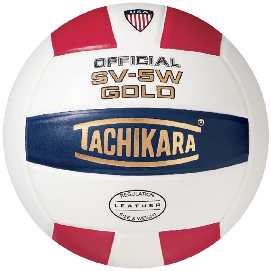 Picture of Tachikara 1288436 Sv5W Gold Nfhs Premium Leather Volleyball