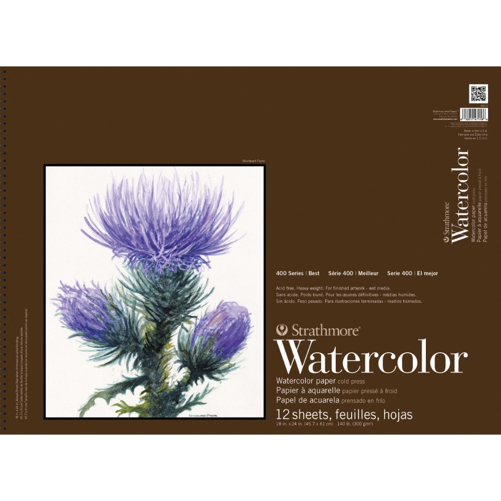 Quality Watercolor Pad, 12 x 18 In -  Strathmore, ST473714