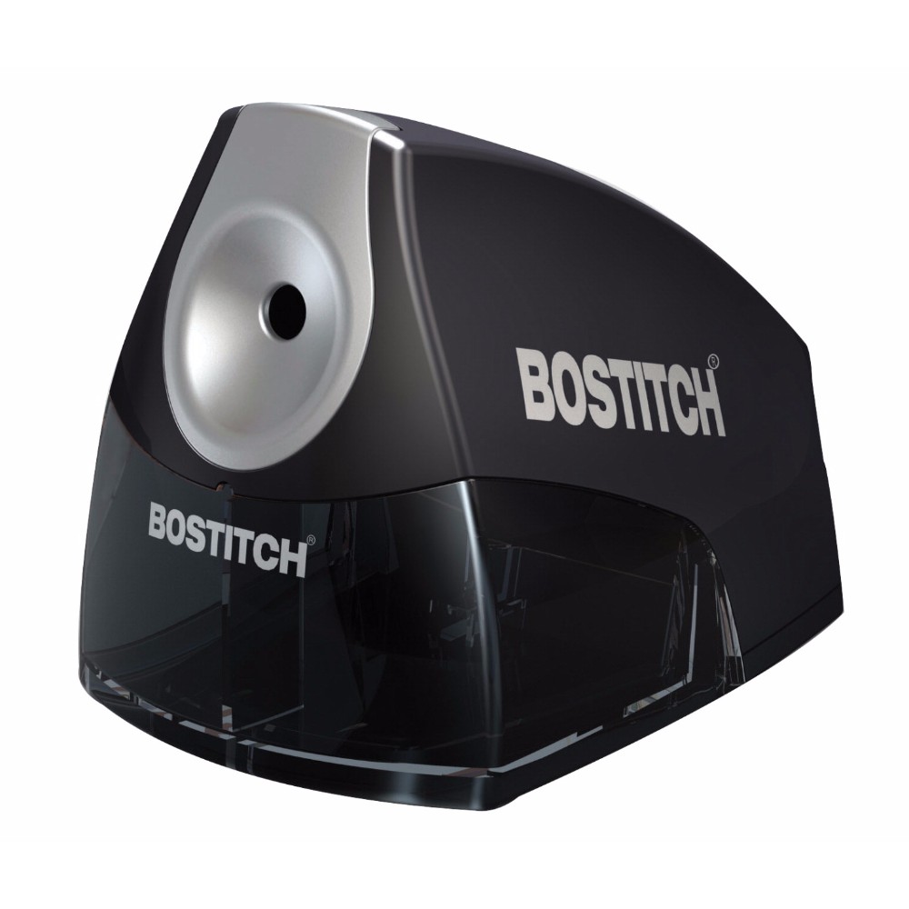 Compact Electric Hardened Steel Pencil Sharpener, Black