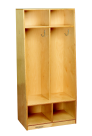 Picture of Childcraft 2-Section Bench Coat Locker