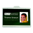 ID Card Holder Horizontal - Clear, Pack of 25