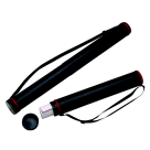 Picture of Chartpak 1309094 Telescoping Document Tube With Strap Adjustable 43 - 3 In. Dia.&#44; Black