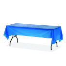 Plastic Tablecover 54 x 108 In. Blue, Pack of  6