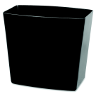 Waste Container - Black - 20 qt Capacity - Sleek Design