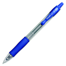 G-2 Ultra Fine Refillable Pen - Clear Barrel - Blue Ink - Comfortable Grip - Water-Resistant