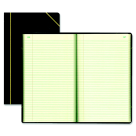 Book With Margin Record Ruled 500 Pages - Black