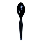 Picture of Georgia Pacific Durable Mediumweight Shatter Resistant Teaspoon&#44; Black&#44; Pack 1000