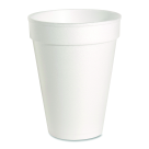 14 Oz. Foam Cups - White - Pack of 1000 - Insulated Design
