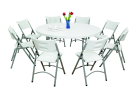 BT71R Round Light-Weight Folding Table - Gray
