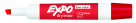 Picture of Expo Low Odor Non-Toxic Dry Erase Marker&#44; Chisel Tip&#44; Red&#44; Pack 12