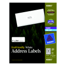Picture of Avery 1 x 2.63 In. Rectangle Permanent Self-Adhesive Address Label - White&#44; Pack 300