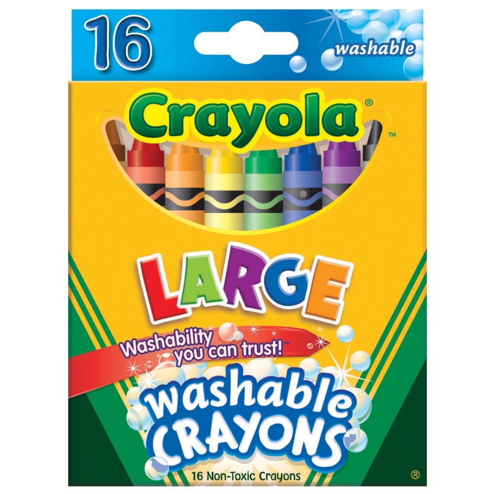 Picture of Crayola Crayons Large Washable&#44; Set - 16