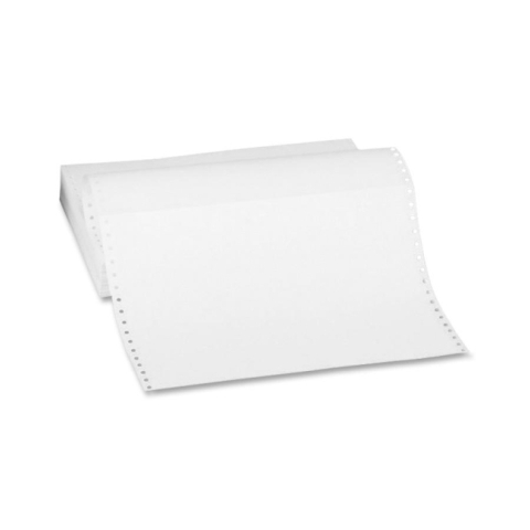 Picture of 9 1/2 x 11 in. 2-Part Carbon Interleaved Computer Forms White with Marginal Perforations