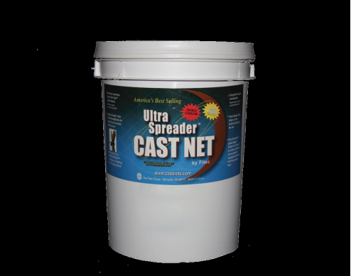 GS1000 Super Spreader Cast Net 12'x3/8" Mesh Clear  Lead  1 lb wt