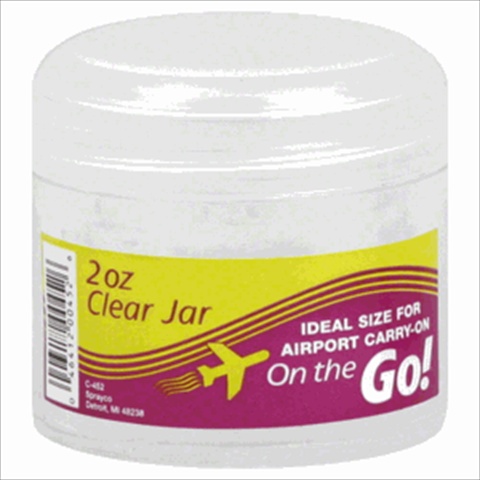 Sprayco 2 Oz. Clear Jar, Pack of 6
