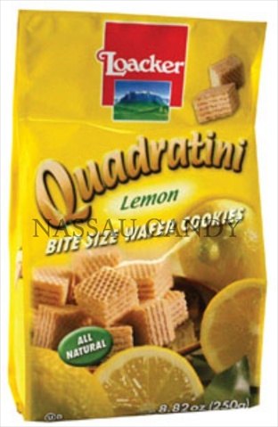 Picture of Loacker Wafer Cookies&#44; Bite Size&#44; Lemon - 8.8 Oz - Pack Of 8
