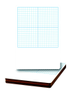 Picture of Flipside 11 x 16 in. Graph Dry Erase Board, White, Pack - 12