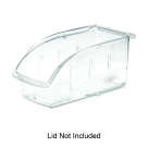 Hang & Stack Storage Bin, Plastic, Clear, 5.3 in H, 5 1/2 in W, 10 7/8 in L