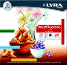 Picture of Lyra Non-Toxic Soft Poly-Crayon&#44; Assorted Color&#44; Pack 24