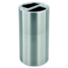 Dual Recycling Receptacle - Aluminum