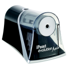 15509 iPoint Evolution Axis Pencil Sharpener - Black & Silver