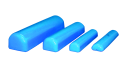 Skillbuilders Positioning Half Roll, 8"W x 30"L, 2" Rise, Blue