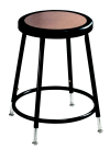 Picture of National Public Seating 19-27 in. Steel Hardboard Seat Heavy Duty Stool&#44; Black
