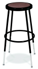 Picture of National Public Seating 25-33 in. Steel Hardboard Seat Heavy Duty Stool&#44; Black