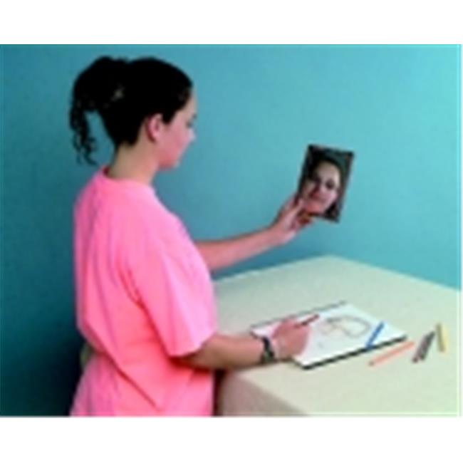 School Smart Rounded Corner Personal Mirror With Magnetic Back