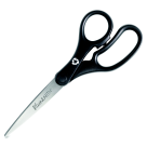 Picture of Westcott 8 in. Light-Weight Recycled Basic Scissor&#44; Stainless Steel Blade&#44; Straight Plastic Handle&#44; Black